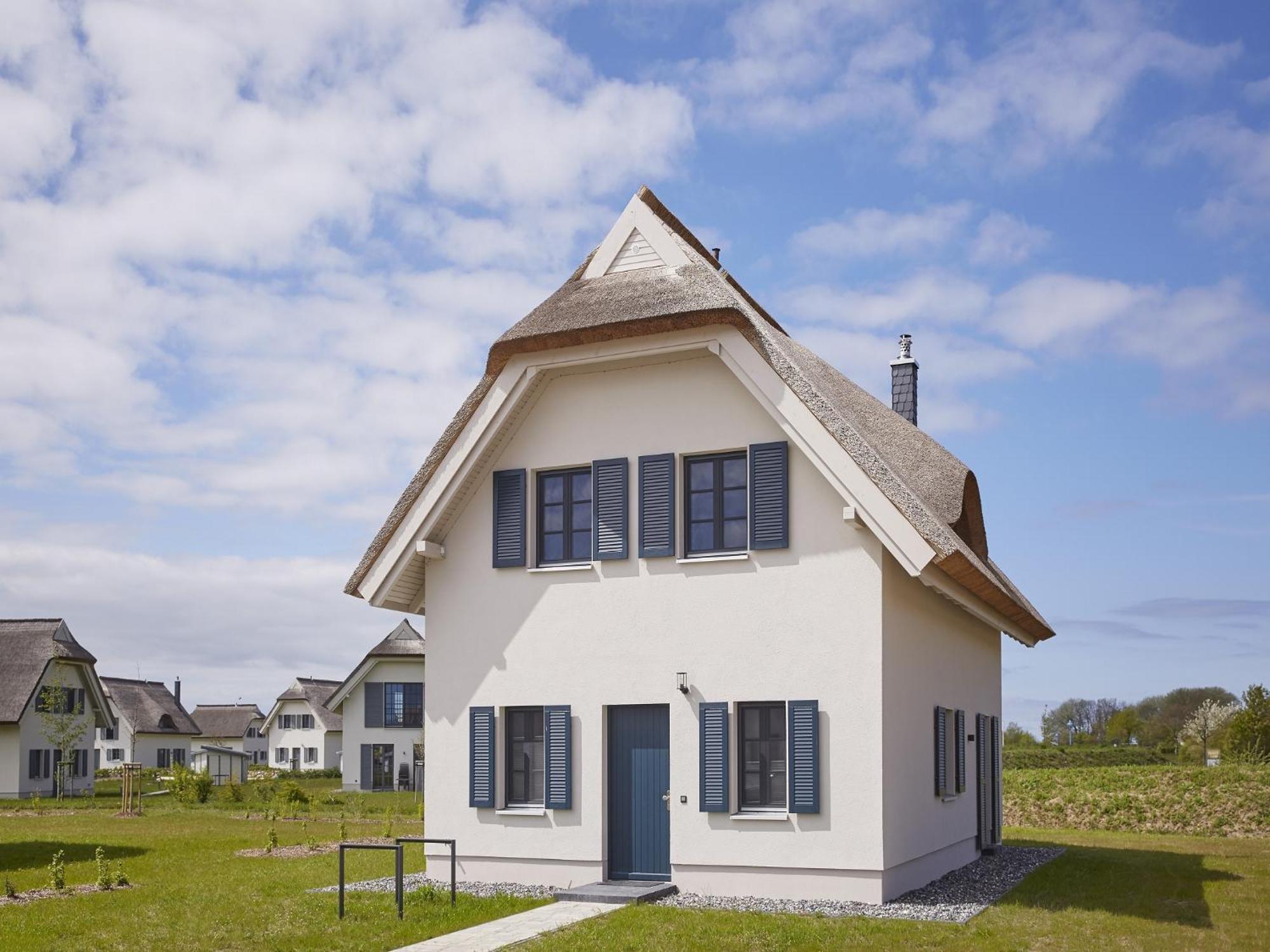 Reetland Am Meer - Premium Reetdachvilla Mit 3 Schlafzimmern, Sauna, Kamin Und Massagesessel F05 Dranske Exterior photo